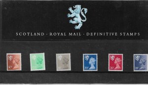 1983 Regional Machin Scotland Definitive 10p to 28p Presentation Pack no 2 U/M