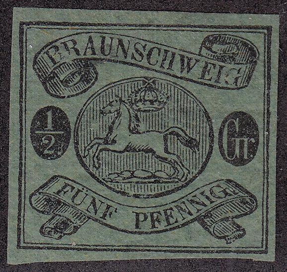 BRUNSWICK MNG Scott # 6 Horse - remnant (1 Stamp)