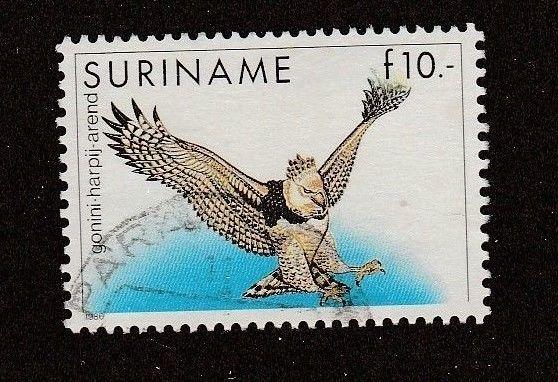 Surinam stamp, Scott #729, used, high cat, eagle, bird, #M543