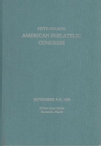 1988 Congress Book, 54th American Philatelic Congress, Rosemont, Illinois