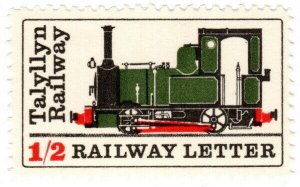 (I.B) Talyllyn Railway : Letter Stamp 1/2d