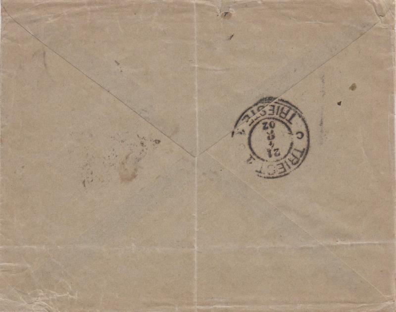 TRANSVAAL 1902 BOER WAR CENSOR COVER ON CONSULAR SERVICE ITALY TO AUSTRIA