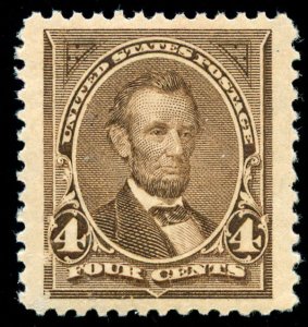 momen: US Stamps #254 Mint OG NH XF JUMBO