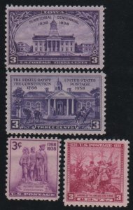 MALACK 835 - 838 F/VF OG NH, nice fresh stamp,  (Sto..MORE.. w6529