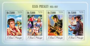 SAO TOME E PRINCIPE 2014 SHEET ELVIS PRESLEY SINGERS MUSIC CINEMA st14608a