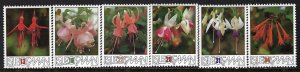 Isle Of Man 371-76 MNH FLOWERS 302G-1