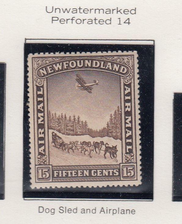 NEWFOUNDLAND # C6-C8 VF-MNH/MLH UNWATERMARKED PICTORIAL ISSUES CAT VALUE $210