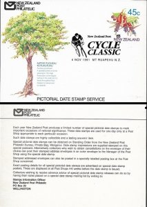 1991 New Zealand  Cycle Classic Post Card     Mint