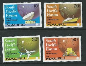 NAURU SG252/5 1981 SOUTH PACIFIC FORUM MNH