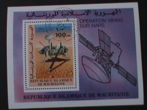 ​MAURITANIA-1977-OPERATION VIKING TO THE MARS-CTO S/S VERY FINE-FANCY CANCEL