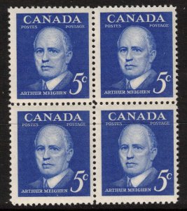 CANADA - Arthur Meighen PM - SC393 Mint Block NH 1961