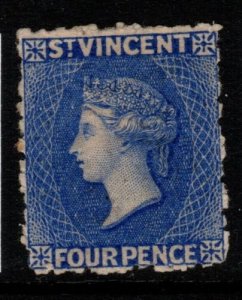 ST.VINCENT SG38 1881 4d BRIGHT BLUE MTD MINT