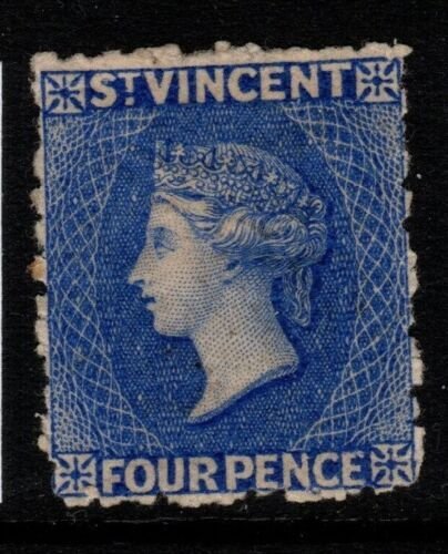 ST.VINCENT SG38 1881 4d BRIGHT BLUE MTD MINT