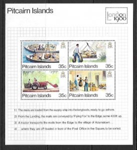 PITCAIRN ISLANDS SGMS205 1980 LONDON 1980 MNH