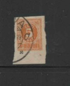 ESTONIA #29 1919 5p NUMERAL F-VF USED IMP.