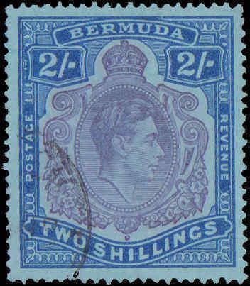 1950 Bermuda #123a, Incomplete Set, Used