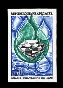 France, 1950-Present #1256 (YT 1612) Cat€46, 1969 European Water Charter, i...