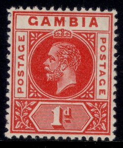 GAMBIA GV SG87, 1d red, LH MINT.