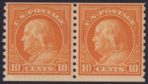 #497 Mint LH, Fine+, Pair (CV $40) (CV $17.5 - ID41722) - Joseph Luft