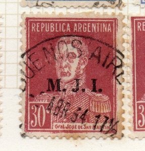 Argentina 1931-36 Early Official MJI Optd Issue Fine Used 30c. 188493