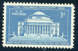 US Stamp #1029 Columbia University 3c - PSE Cert - GEM 100 - MDOG - SMQ $165.00