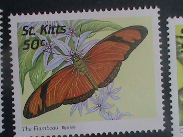 ST.KITTS-1997 SC# 439//50 -COLORFUL BEAUTIFUL LOVELY BUTTERFLY MINT SET VF