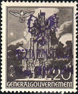 Poland Fischer Warsaw Uprising 83 Unused lightly hinged.