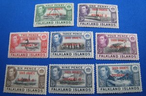 FALKLAND ISLANDS S. ORKNEYS 1944 -  SCOTT # 4L1-4L8  COMPLET SET    MLH   (f13)