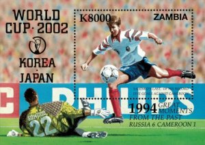 Zambia 2002 - FIFA World Cup Past Moments #2 - Souvenir Sheet - Scott 975 -  MNH