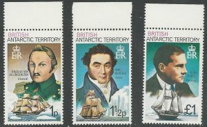 British Antarctic Territory # 46,47,59 New Wmk. 1978 (3) Mint NH