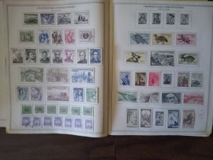 collection on pages Czechoslovakia 1953-57 CV $124