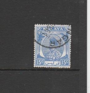 Malaya Perlis 1951/5 15c FU SG 17