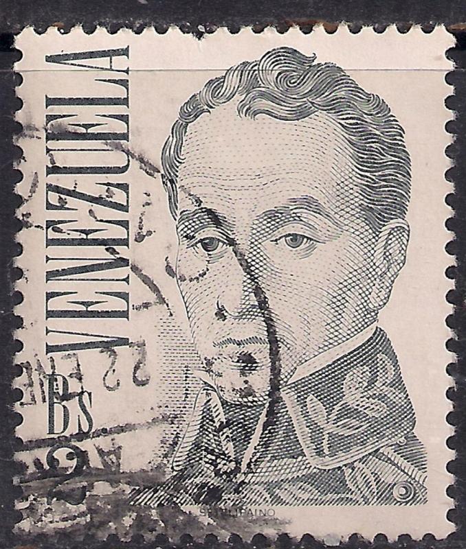 Venezuela Bs2 'Bolivar' by J. M. Espinosa Definitive used stamp ( E1159 )