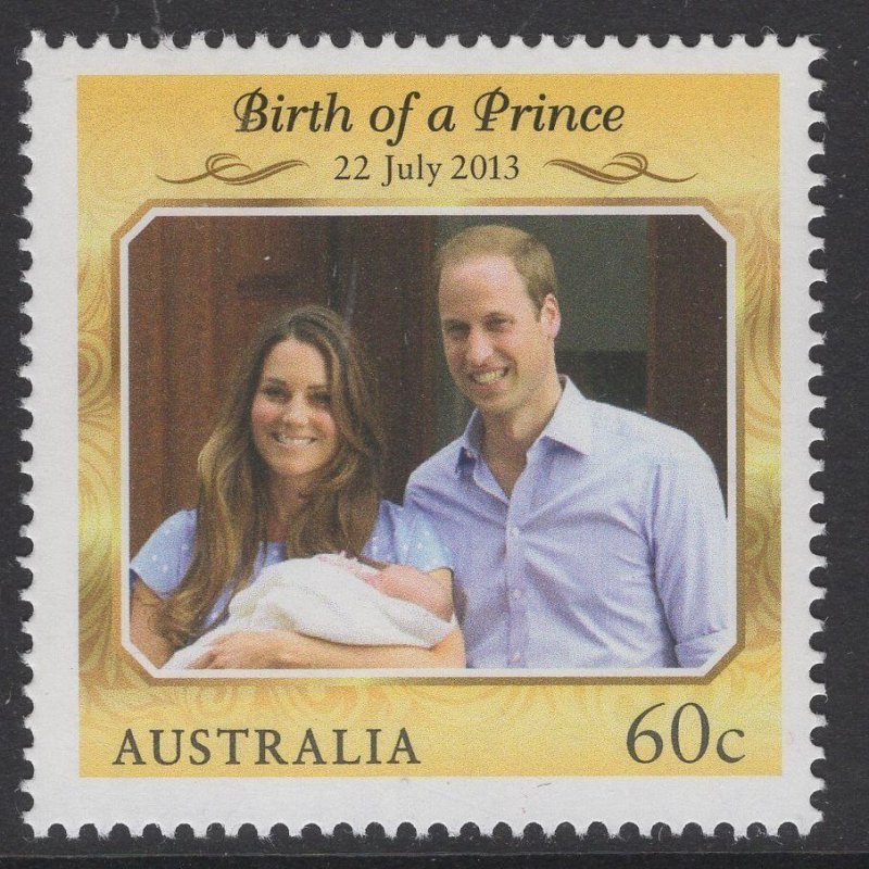 AUSTRALIA SG4027 2013 BIRTH OF PRINCE GEORGE MNH