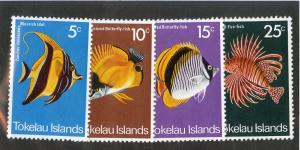 Tokelau 45-48 MNH SCV $5.00 BIN $2.50 MARINE LIFE