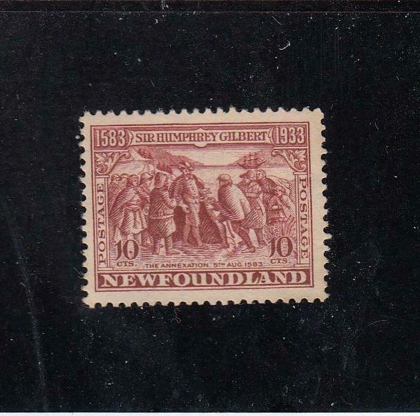 NEWFOUNDLAND (MK4943) # 220  VF-MNG  8cts ANNEXATION OF NEWFOUNDLAND CAT VAL $12
