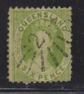 QUEENSLAND Scott # 48 Used - Queen Victoria