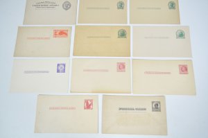 Lot of 11 Unused U.S. Postal Cards Stationary - One Has Paper Stuck on Back