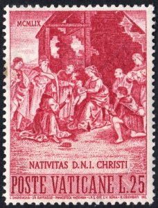 Vatican City SC#267 25£ Nativity by Raphael (1959) MNH