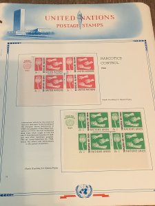 UNITED NATIONS MINT COLLECTION ON ALBUM PAGES