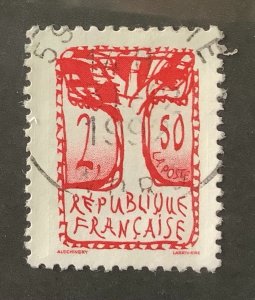 France 1992 Scott 2307  used - 2.50fr, Republic Bicent.,  Tree by P.  Alechinsky