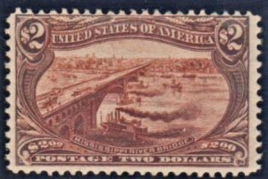 US 293 Early Commemoratives F - VF Mint NH Wm. Crowe Cert - Fresh! cv $5,750