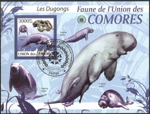 Comoros 2009 Marine Life Dugong Sheet Used / CTO