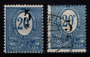 Germany Upper Silesia 1920 Surch., 5pf on 20pf [Unused / Used]