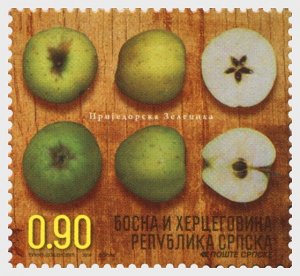 2014 Bosnia & Herzegovina _Srpska - Apple Varieties - S4  (Scott 510) MNH