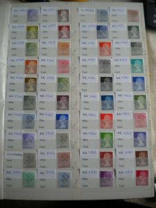 SPECIALISED MACHIN COLLECTION X841-X1058 COMPLETE inc. ALL VARIATIONS 224 Stamps