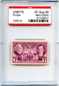 US SCOTT #776 MINT-XF-SUP-OG-NH GRADED 95 PSE ENCAPSULATED SMQ $40 (8/14/24 GP)