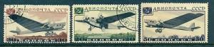 USSR  Sc C70 / 73  1937 Aviation Exhibition  USED