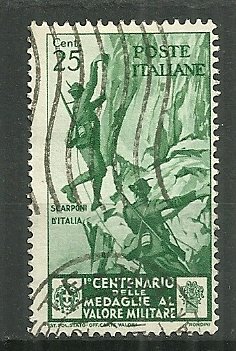 1934 Italy 334  25c Alpine Infantry used