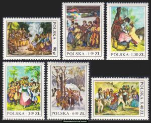 Poland Scott 2220-2225 Mint never hinged.